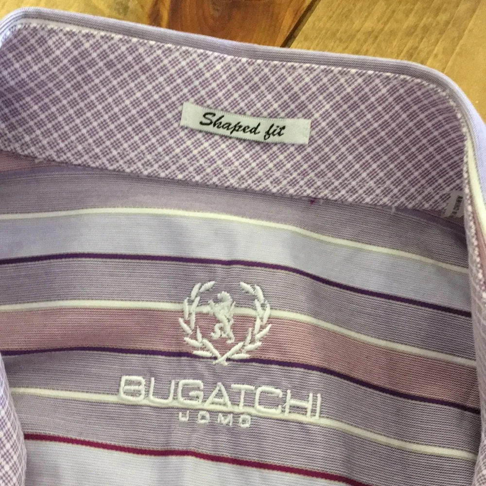 Men’s Dress Shirt NWT Bugatchi Size Large - Picture 5 of 6